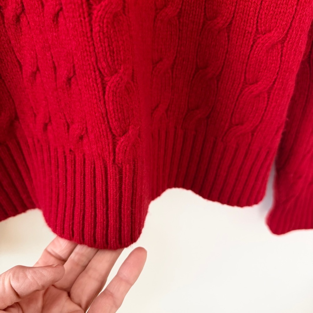 Polo Ralph Lauren Men’s Cable-Knit Wool-Angora Sweater luxury office Logo - Picture 7 of 13